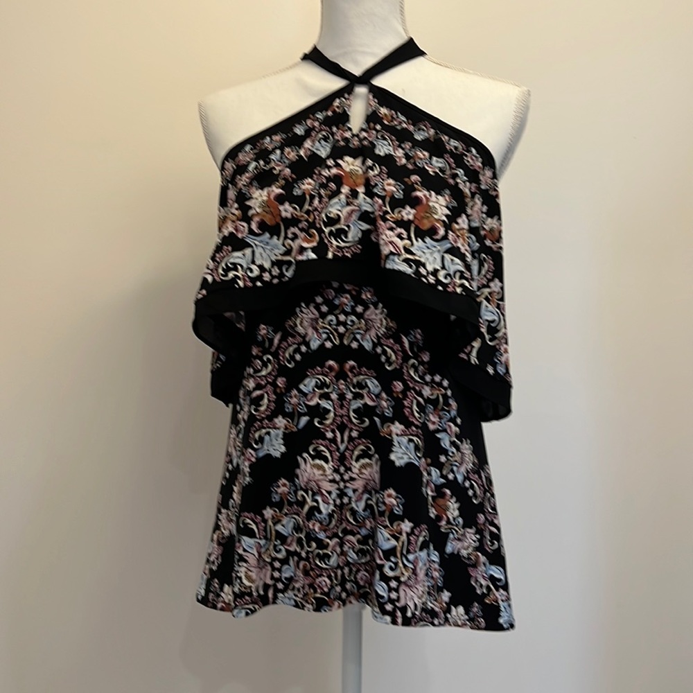 White House Black Market Top with Tie